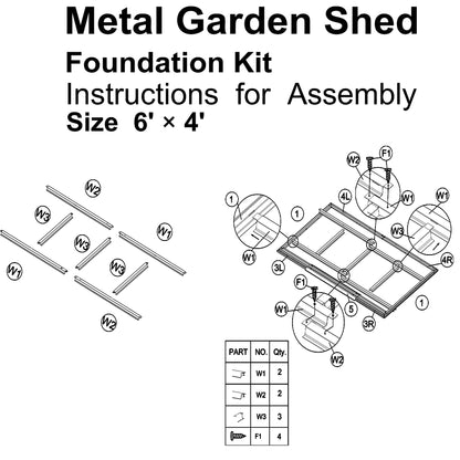 Patio 6 ft. W x4 ft. D Bike Shed Garden Shed, Metal Storage Shed with Lockable Door and with Vents, Brown(24 sq. ft.)