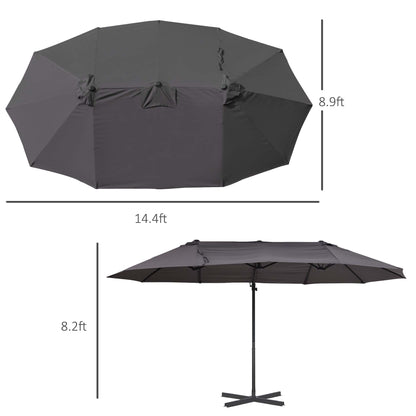 18" 26 lbs Round Resin Umbrella Base Stand Market Parasol Holder with Beautiful Decorative Pattern & Easy Setup, for Φ1.5", Φ1.89" Pole